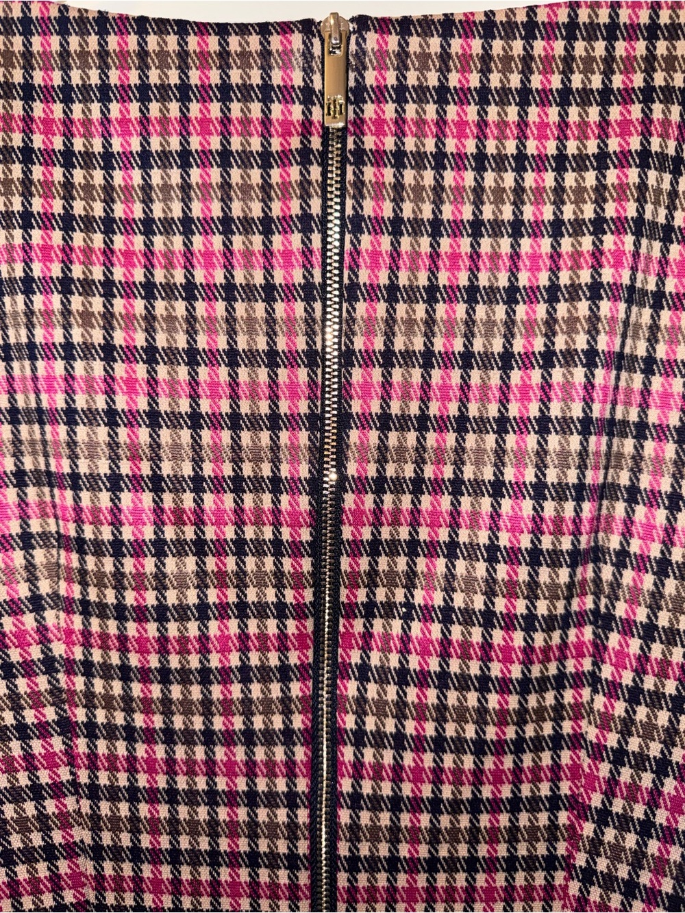 Tommy Hilfiger Pink Plaid Mini Shift Dress - Picture 3 of 9